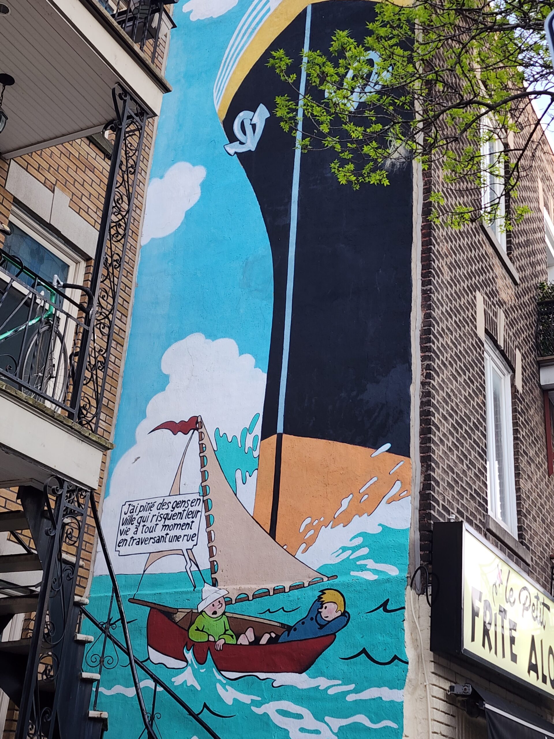 Tintin en mer